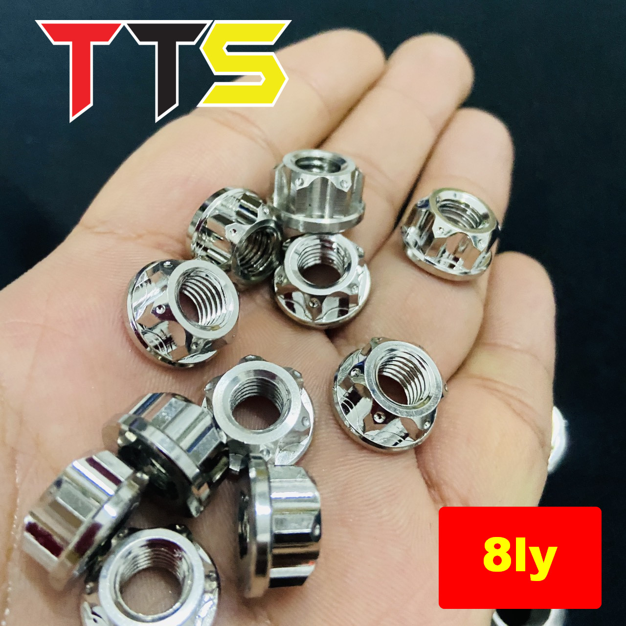 [HCM]Tán salaya đầu hở lổ 8ly bắt bát tăng sên cổ pô xe  EXCITER SONIC WINNER