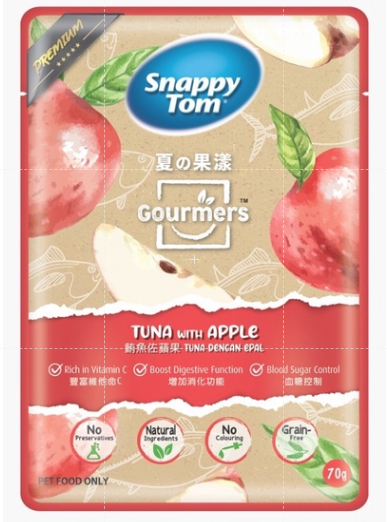 Pate cho mèo vị trái cây Snappy Tom bịch 70 gr - Petshop Mew Mew