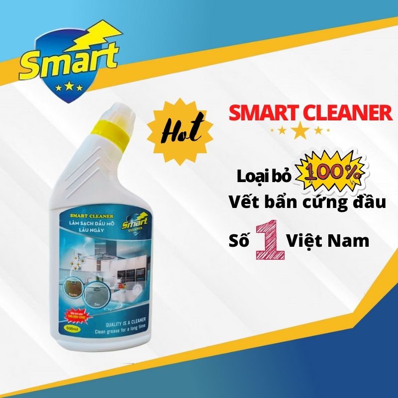 Chất tẩy dầu mỡ, dung dịch vệ sinh tẩy dầu mỡ siêu nhanh - smart cleaner dung tích 500ml