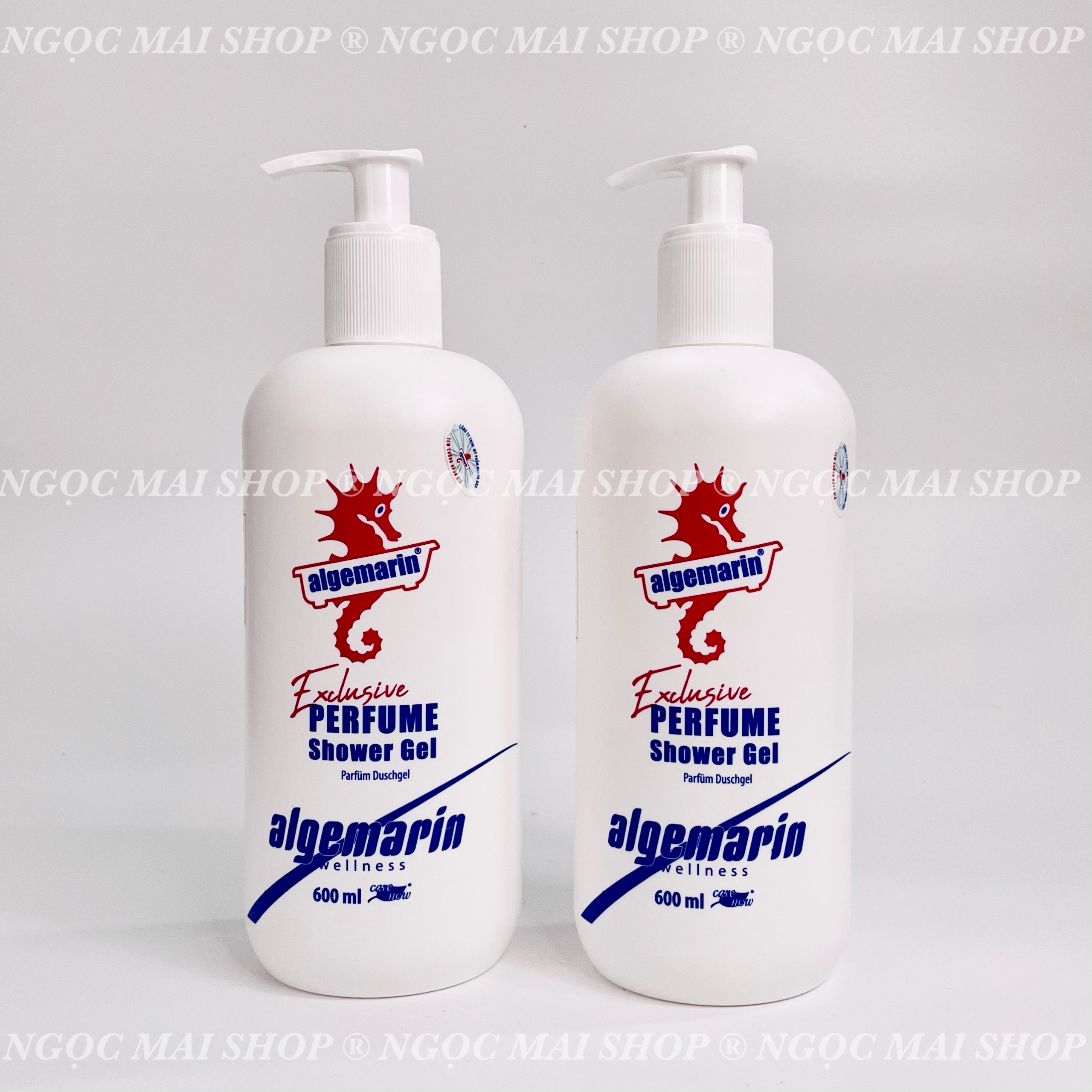 Sữa tắm cá ngựa algemarin perfume có vòi 600ml thái lan
