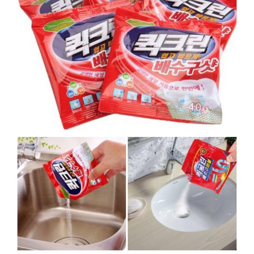 [COMBO 5 GÓI] BỘT THÔNG CỐNG TẮC BỒN CẦU HÀN QUỐC ( 1 BỊCH / 40 GR ), THÔNG CỐNG, CÁCH SỬ DỤNG BỘT THÔNG TẮC CỐNG, DỤNG CỤ THÔNG CỐNG, BỘT THÔNG BỂ PHỐT, BỘT XỬ LÝ HẦM CẦU