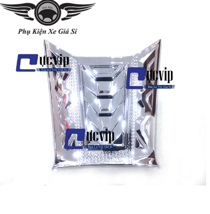 Ốp nắp xăng airblade 2020 xi mạ crom ms267