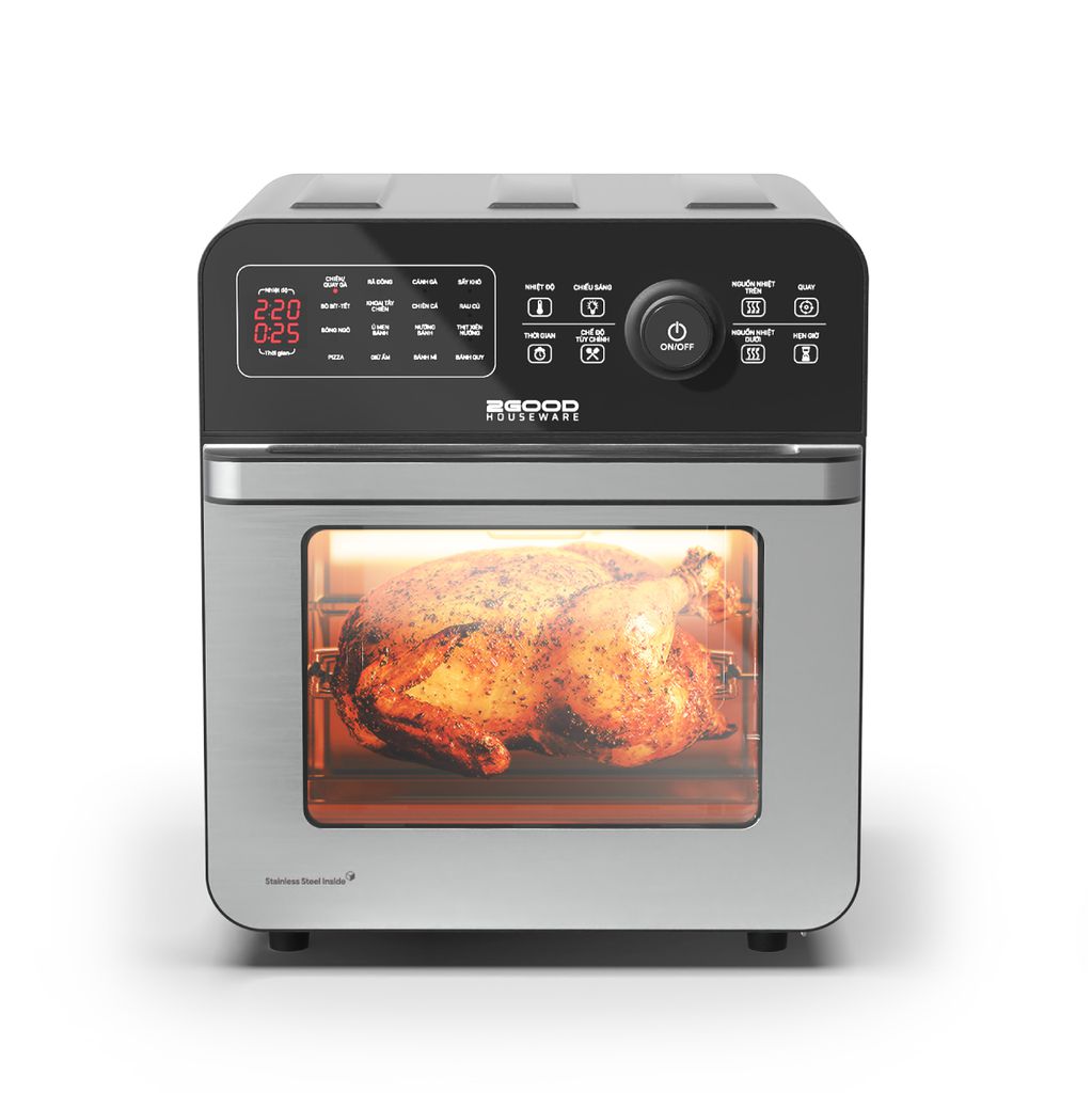 Nồi chiên không dầu điện tử 2Good Vortex S20 - 14.5 lít - 17 chức năng Bảo hành chính hãng