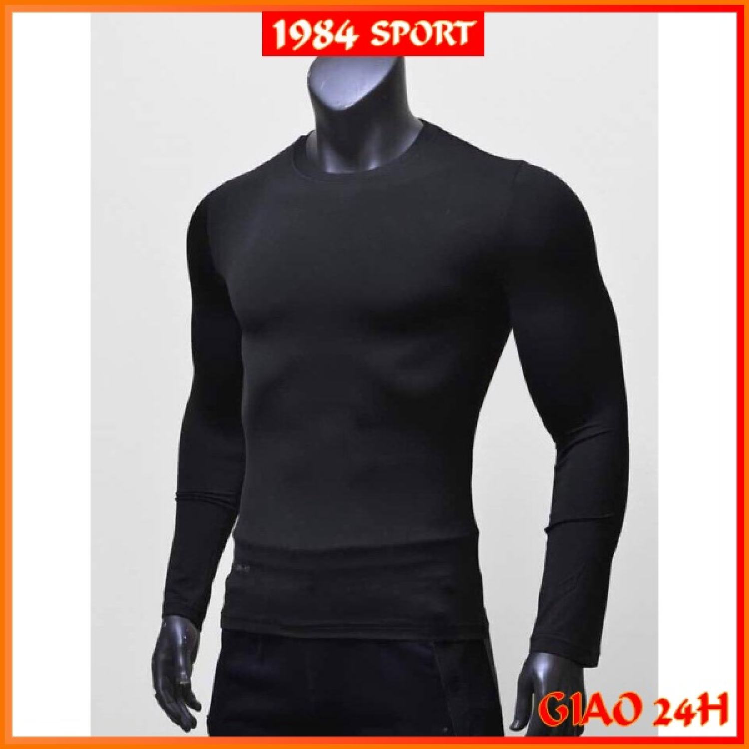 Áo Giữ Nhiệt Nam [𝗙𝗿𝗲𝗲 𝗦𝗵𝗶𝗽] Áo Dài Tay Nam Body Bóng Đá Co Dãn 4 Chiều - Áo Tập Gym, Chống Nắng