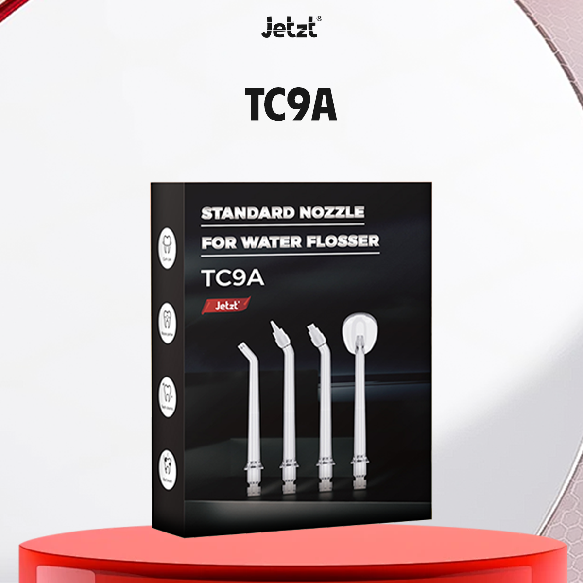 Bộ 4 đầu thay thế máy tăm nước Jetzt Care TC9