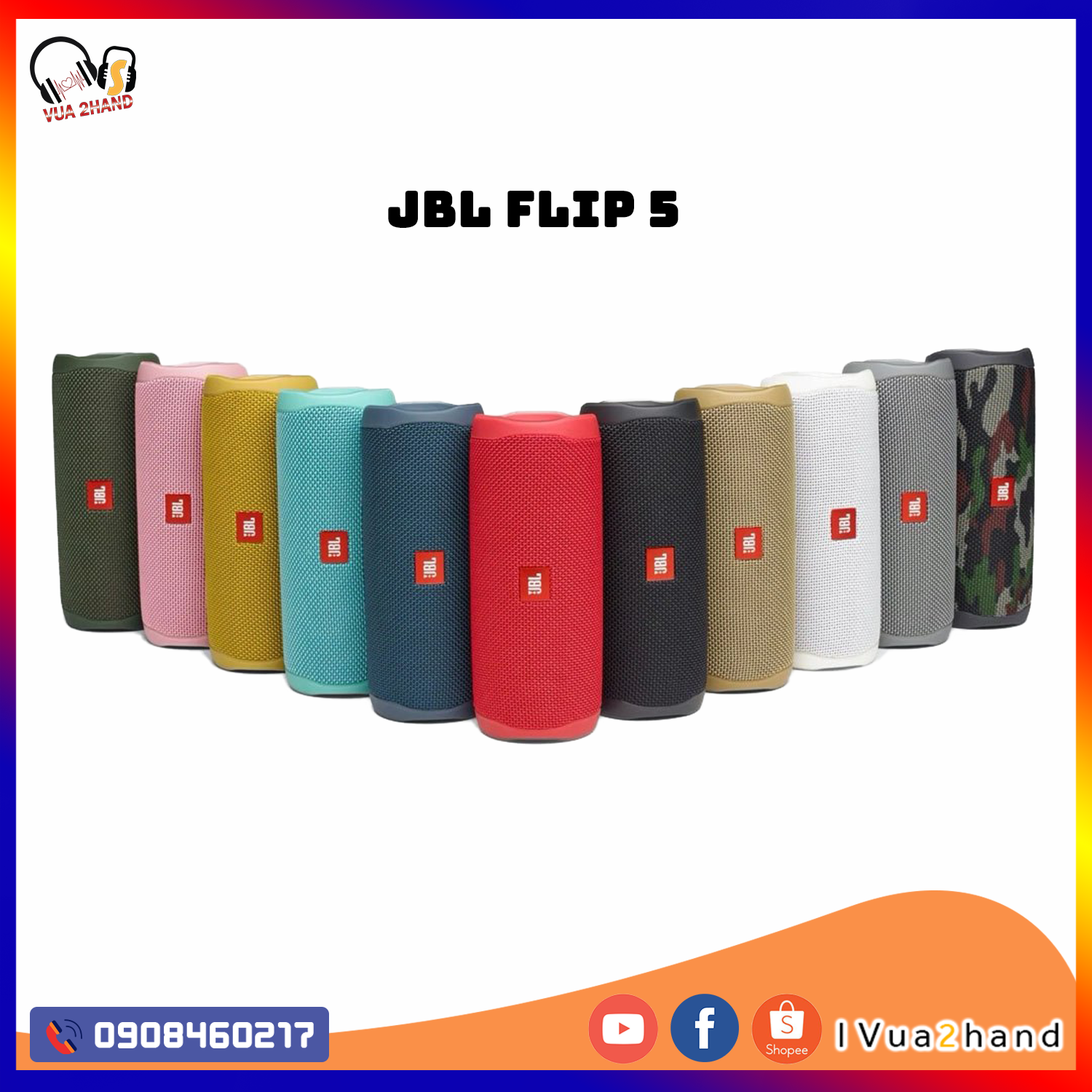 Loa Bluetooth Jbl Flip 5 - Chính Hãng