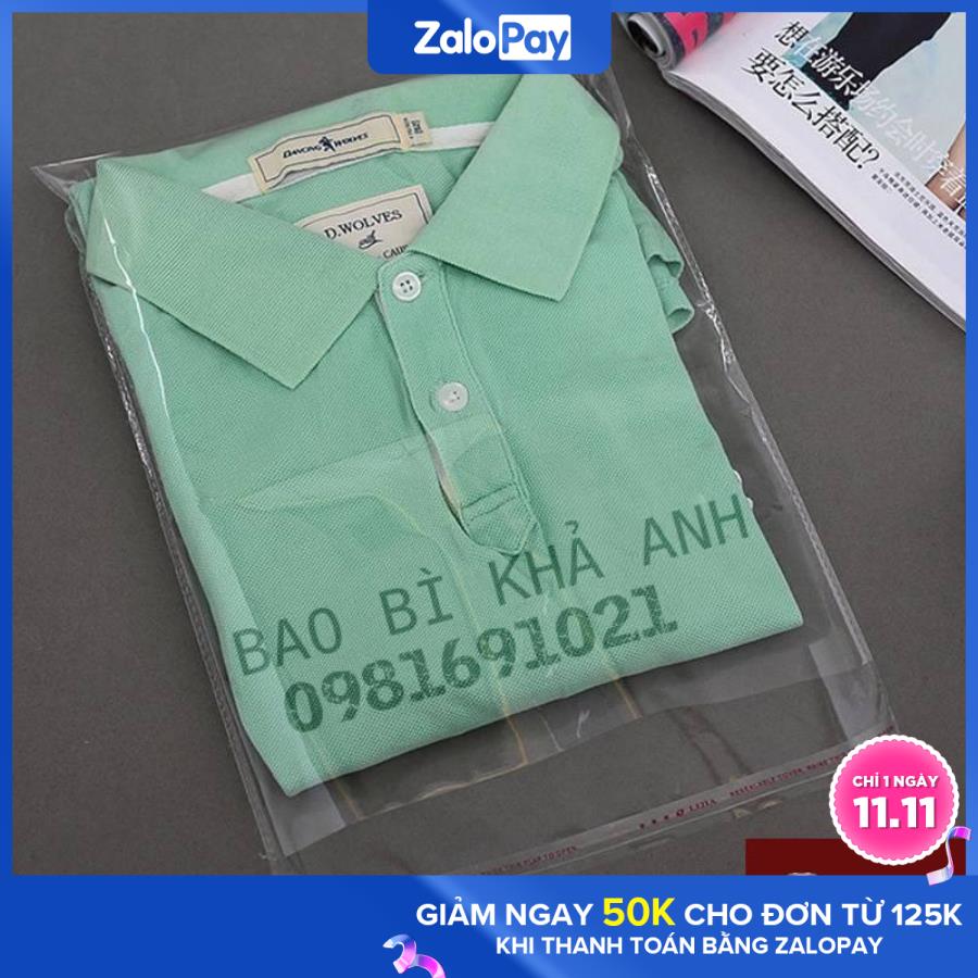 Bọc Kiếng Keo Đựng Quần Áo - TÚI NILON CÓ KEO DÁN - size 25x33cm 1 KG