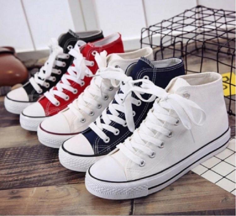 Giày thể thao nữ,giày thời trang nữ cao cổ ngôi sao đen
