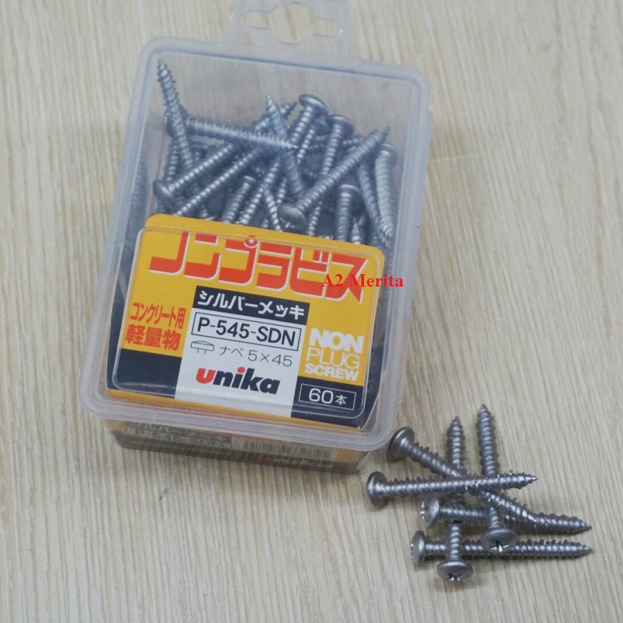 Vít bê tông 5mm đầu dù unika p545