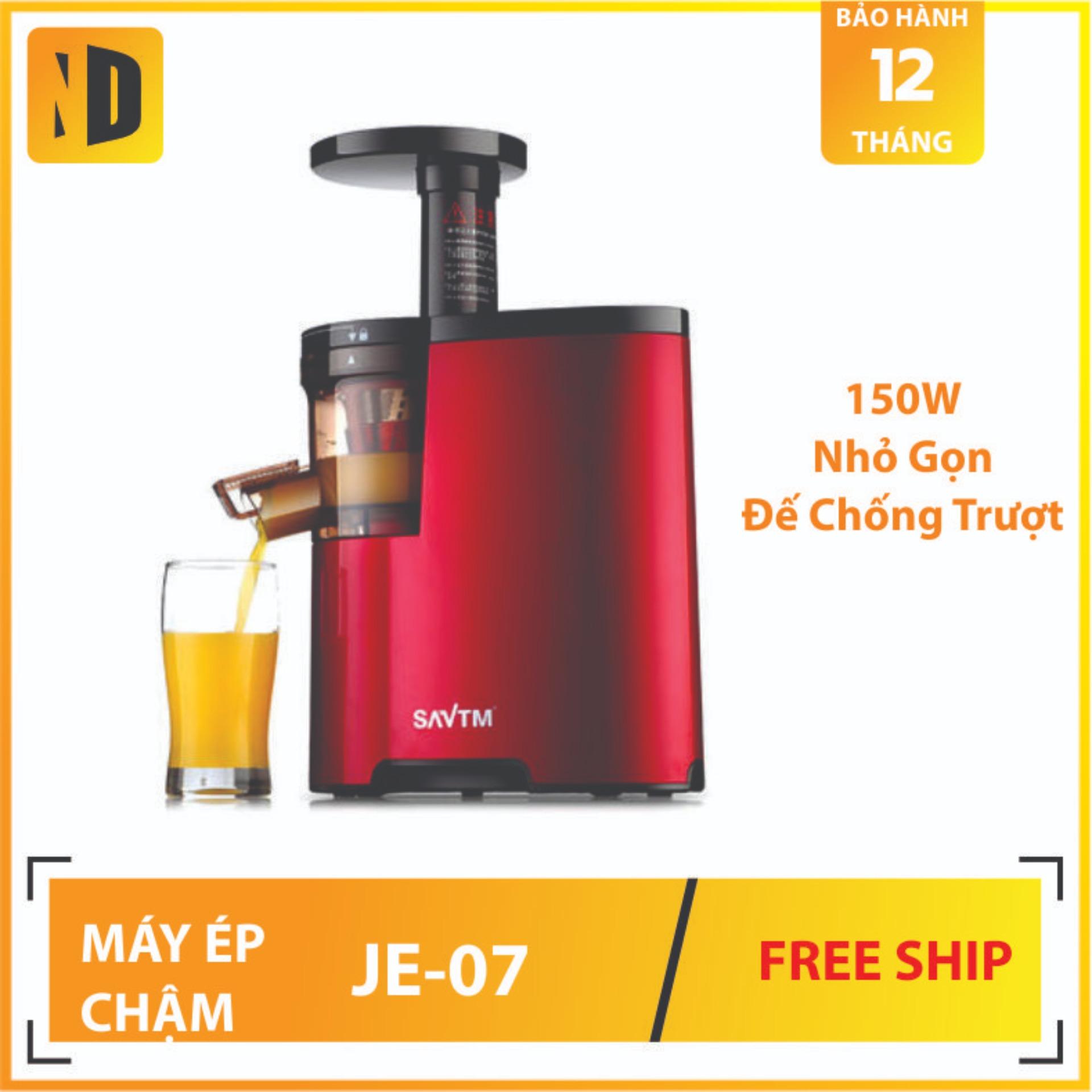 Máy ép trái cây hoa quả tốc độ chậm savtm je-07