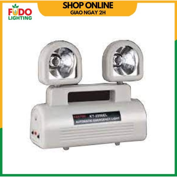 Đèn sạc chiếu sáng khẩn cấp kentom kt2200el pin, bình cao cấp
