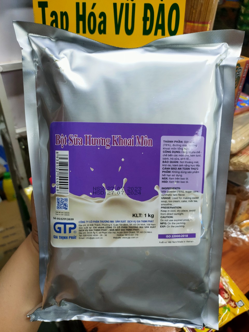 Bột sữa Hương Khoai Môn 1kg - Bột trà sửa Gia Thịnh Phát