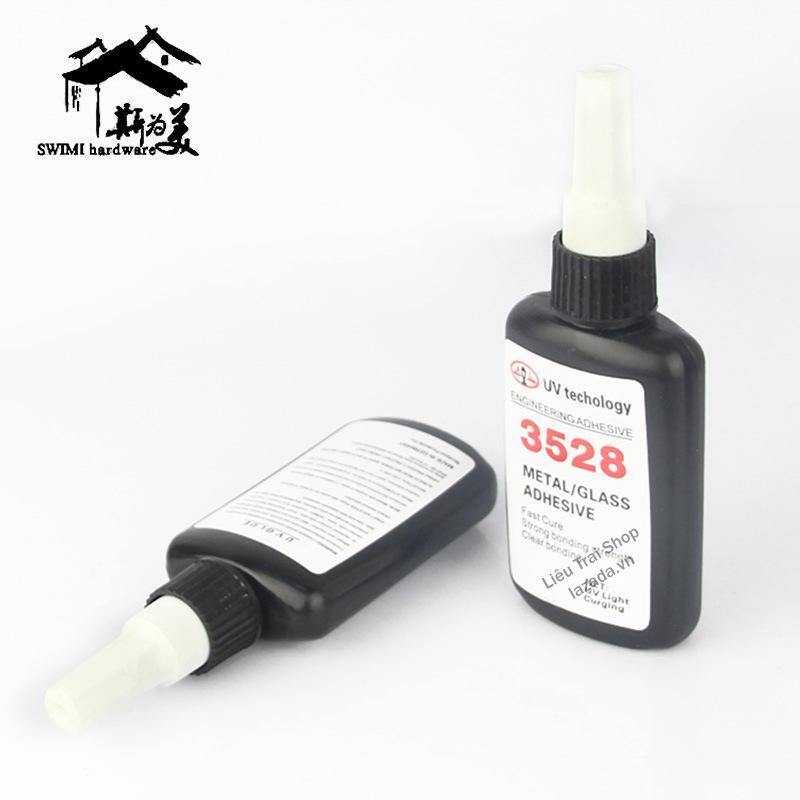 Keo UV 3528 dán kính thuỷ tinh gắn kính gắn thuỷ tinh pha lê 50gram