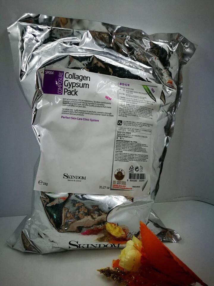 Mặt nạ thạch cao Skindom, giúp nâng cơ mặt, Làm mềm, dịu da, tạo hình giúp da đàn hồi, dưỡng trắng da