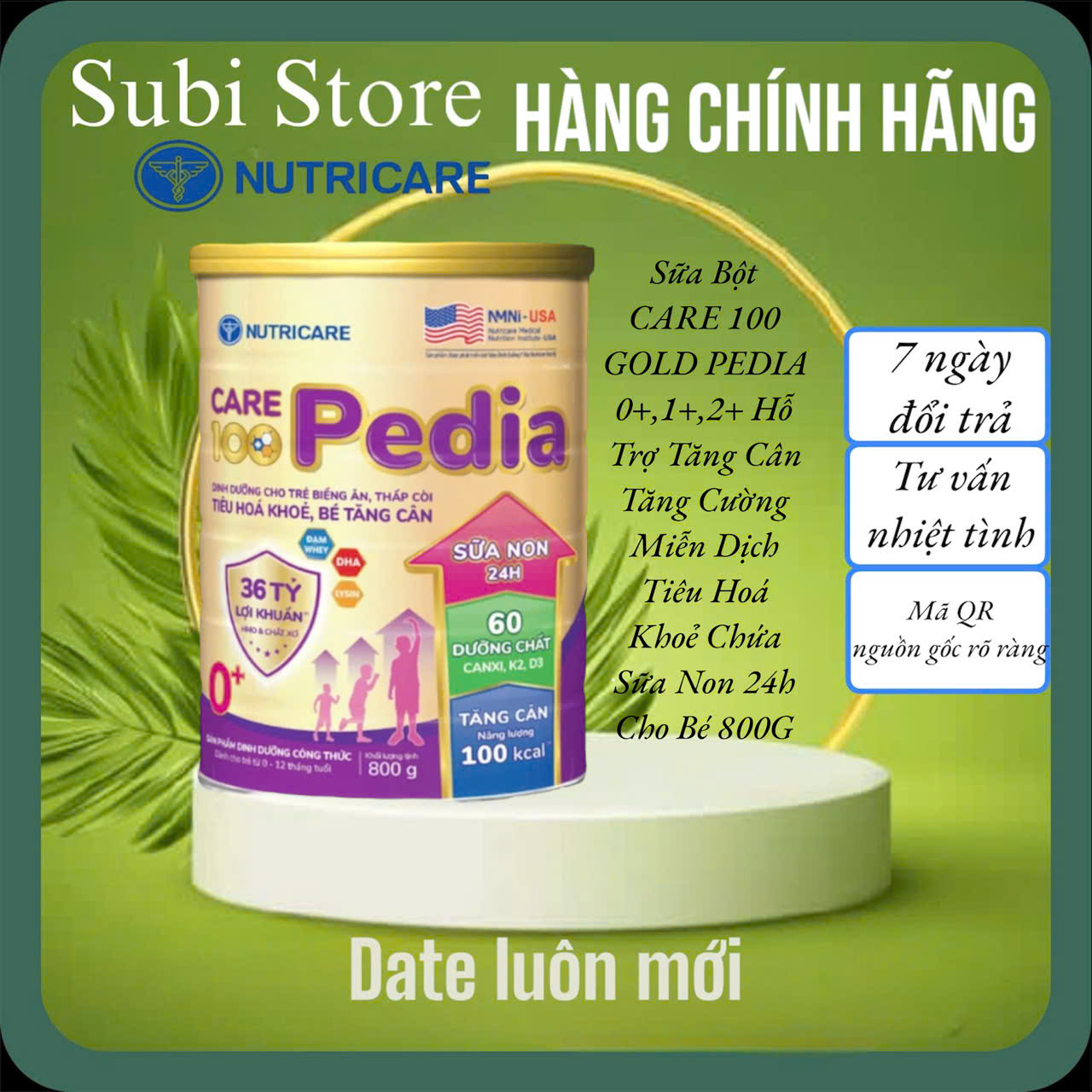 Sữa Bột CARE 100 GOLD PEDIA 0+,1+,2+ 850G Hỗ Trợ Tăng Cân Tăng Cường Miễn Dịch Tiêu Hoá Khoẻ Chứa Sữa Non 24h
