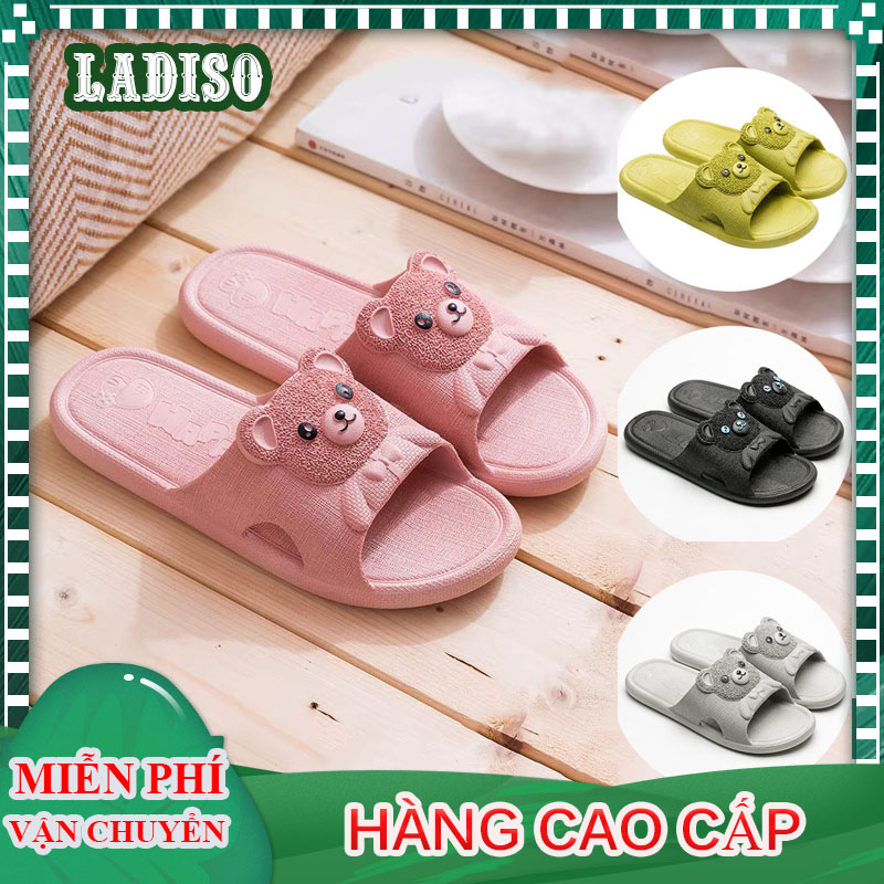 Dép đi trong nhà hình gấu LADISO siêu dẻo siêu bền siêu êm - TT217