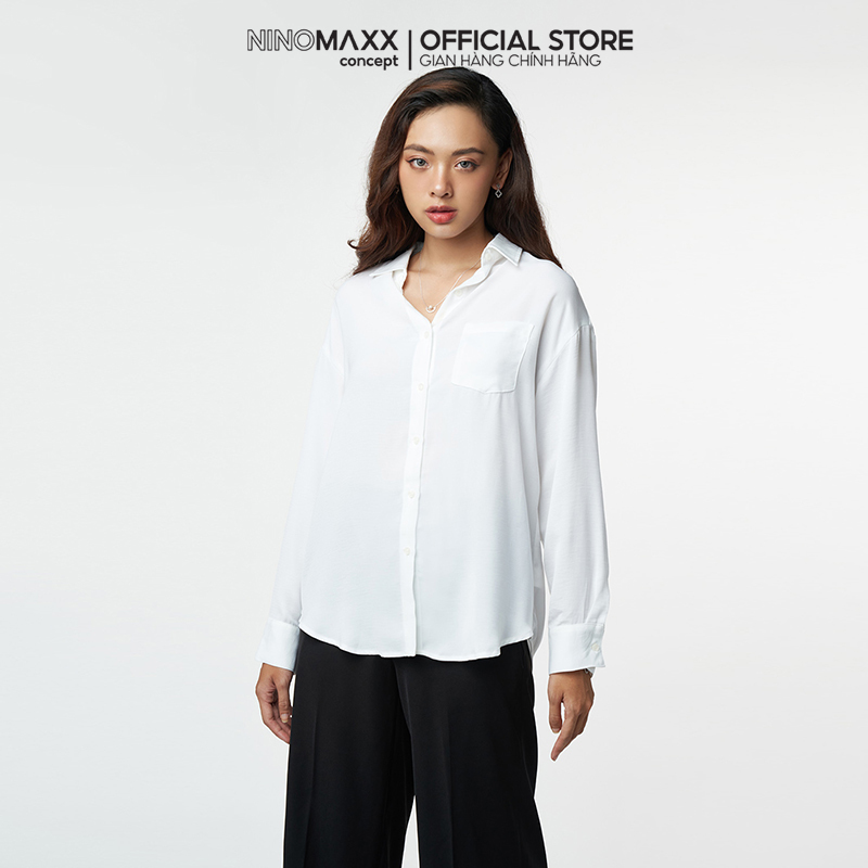 N&m áo sơ mi nữ kiểu tay dài 2112001