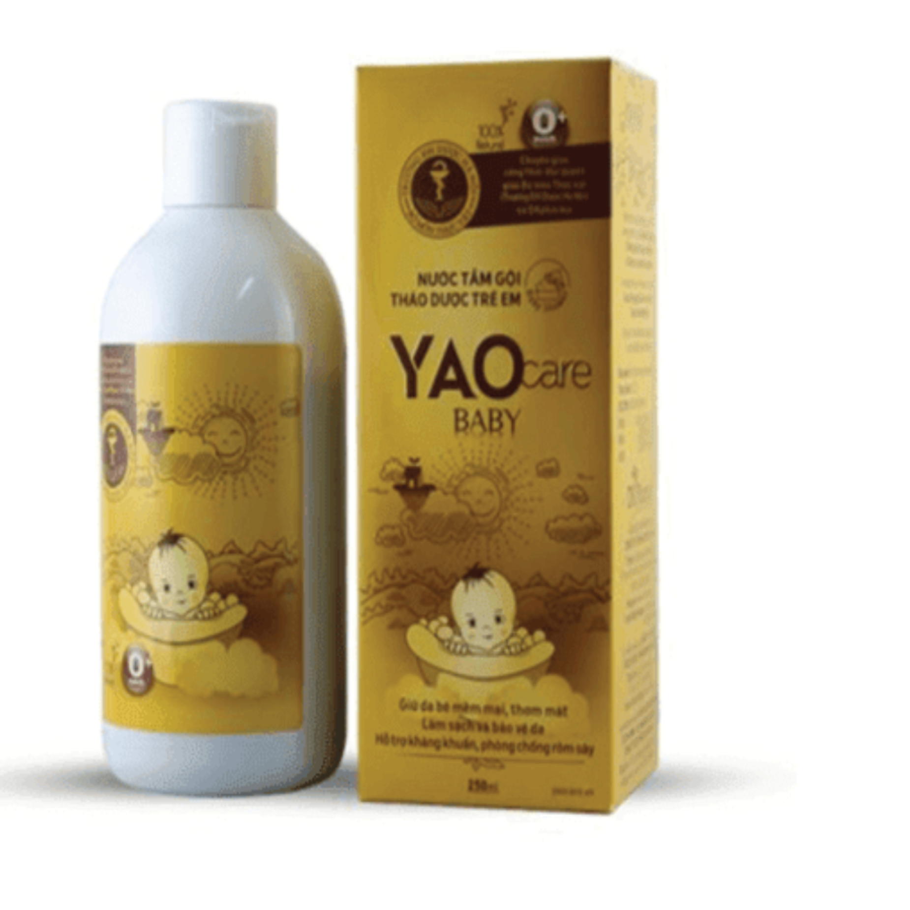 - nước tắm gội thảo dược - yaocare baby o+ - 250ml