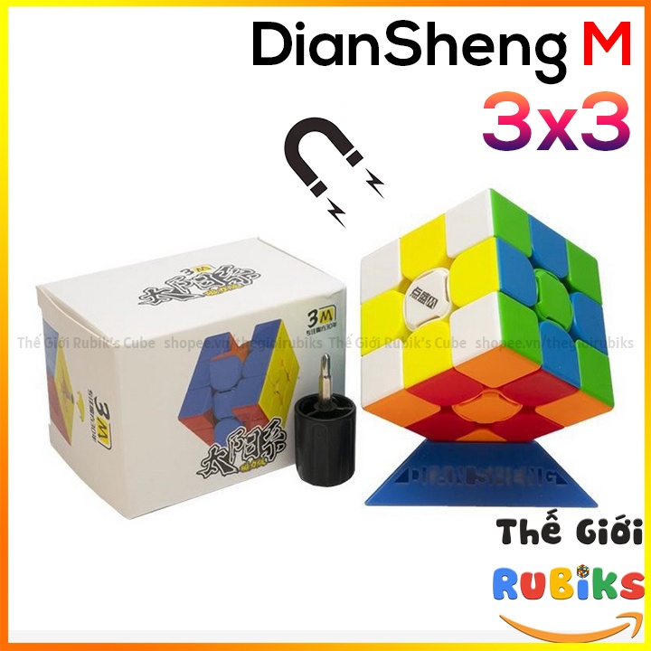 Rubik diansheng 2m 3m 4m 5m rubic 2x2 3x3 4x4 5x5 có nam châm stickerless đồ chơi