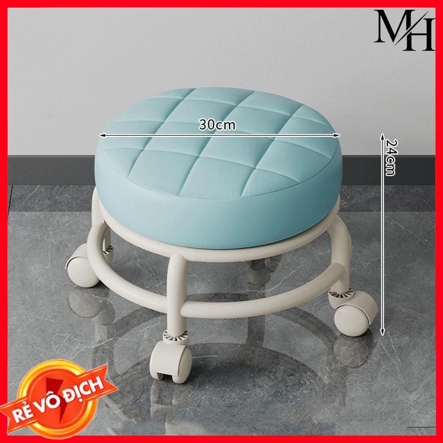 Ghế bệt xoay - Ghế lùn có bánh xe - Ghế thấp làm nail