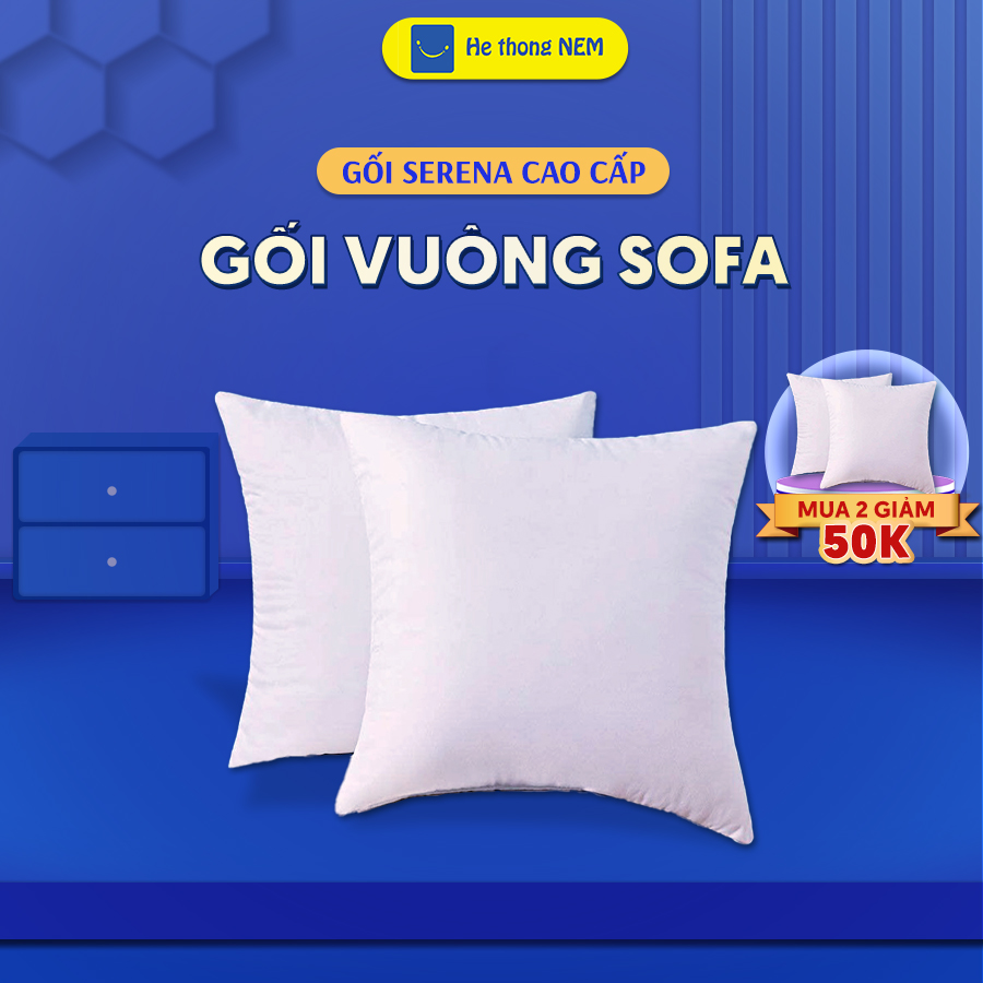 Gối trang trí sofa modern sợi polyester SERENA cao cấp - cái ruột gối nhỏ tựa lưng trang trí ghế sofa vuông nằm ngủ cao cấp pillow for sofa