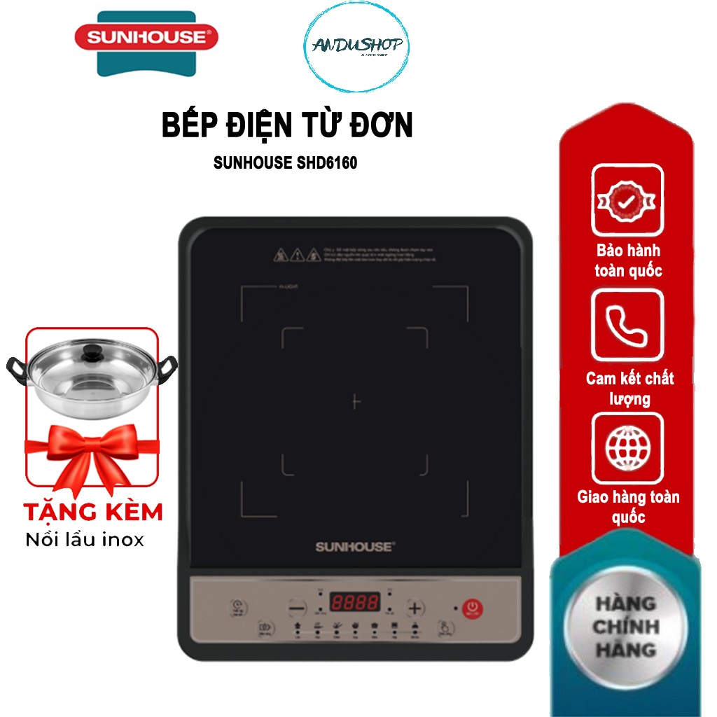 Bếp từ đơn sunhouse shd6160