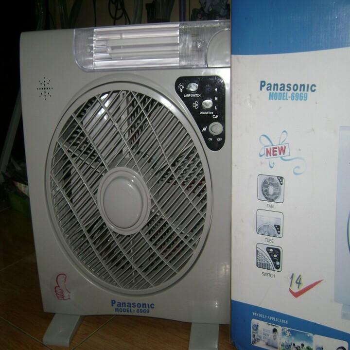 Quạt tích điện Panasonic 6969 siêu bền, đẹp, rẻ nhất, quạt điện, quạt sạc điện uy tín, đa năng