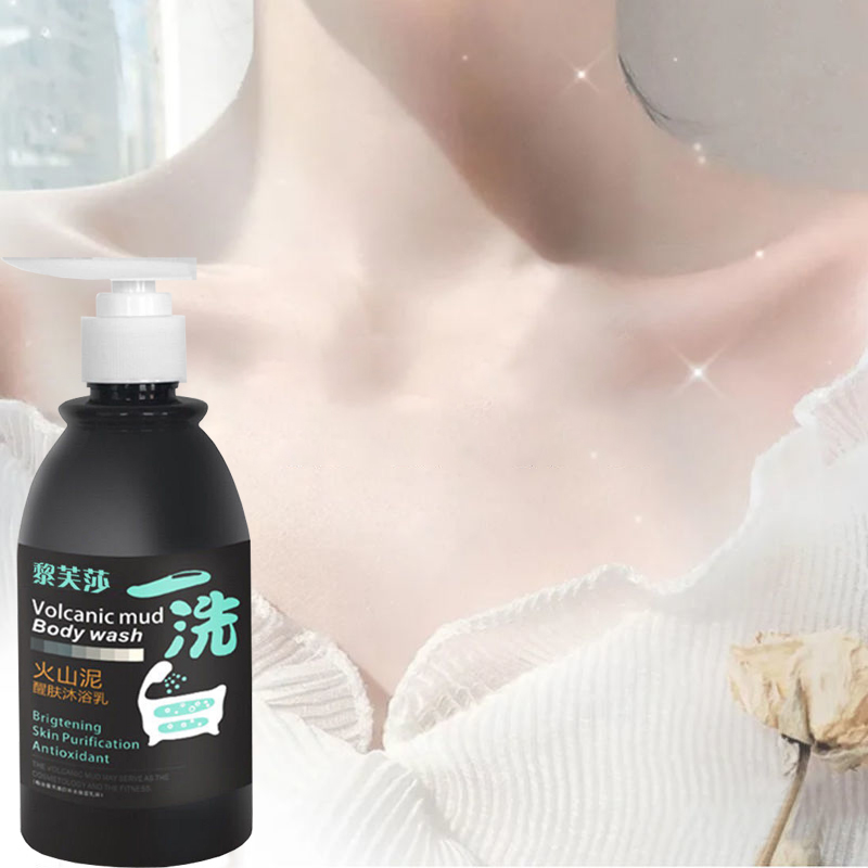 Sữa tắm làm trắng da, Sữa tắm bùn núi lửa làm trắng nhanh, sáng da, làm sạch lớp sâu, cấp nước và dưỡng ẩm, phục hồi da sau sạm da, lưu hương lâu