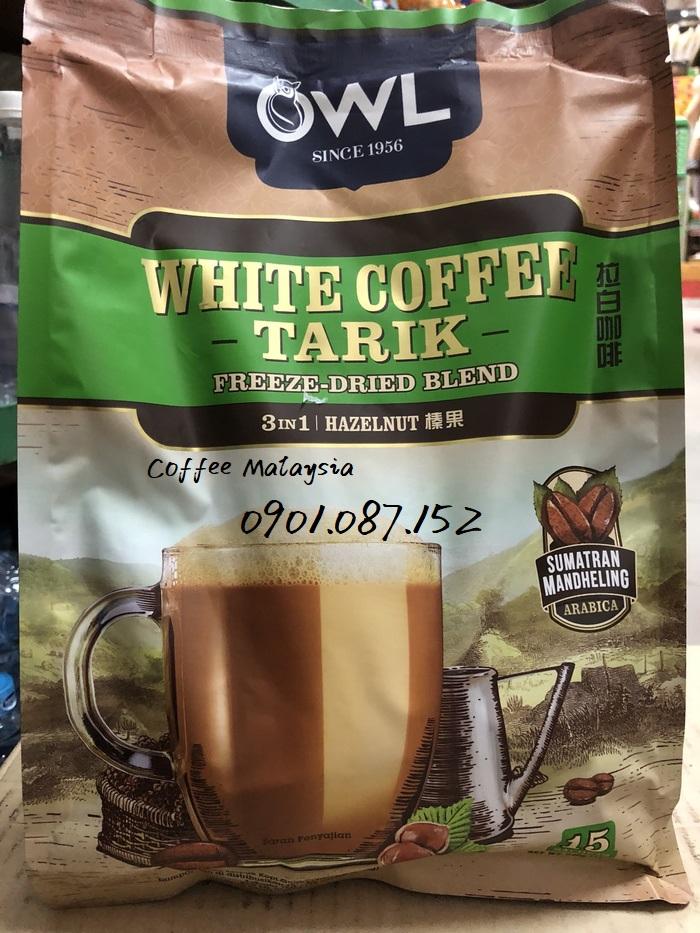 Cà phê trắng - OWL White Coffee vị hạt phỉ