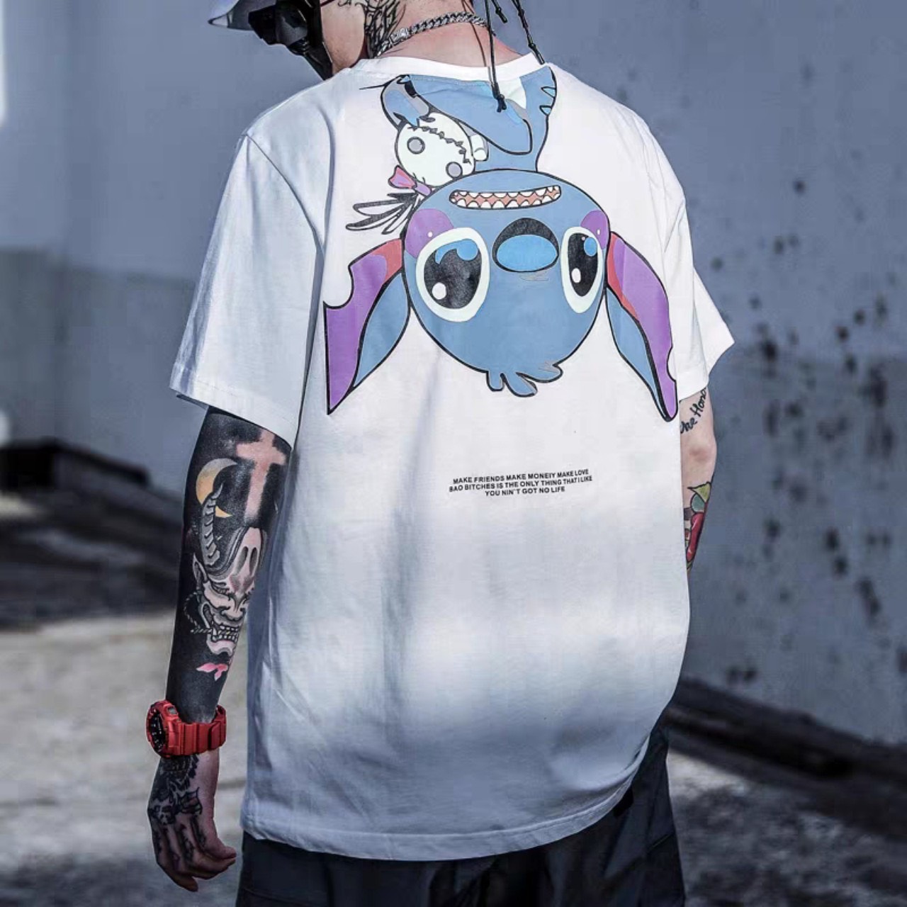 [HCM]Áo Thun STITCH NGƯỢC in 3D From Rộng Nam Nữ hàn Quốc Hót Hòn Họt Siêu Đẹp-BIG SHOP