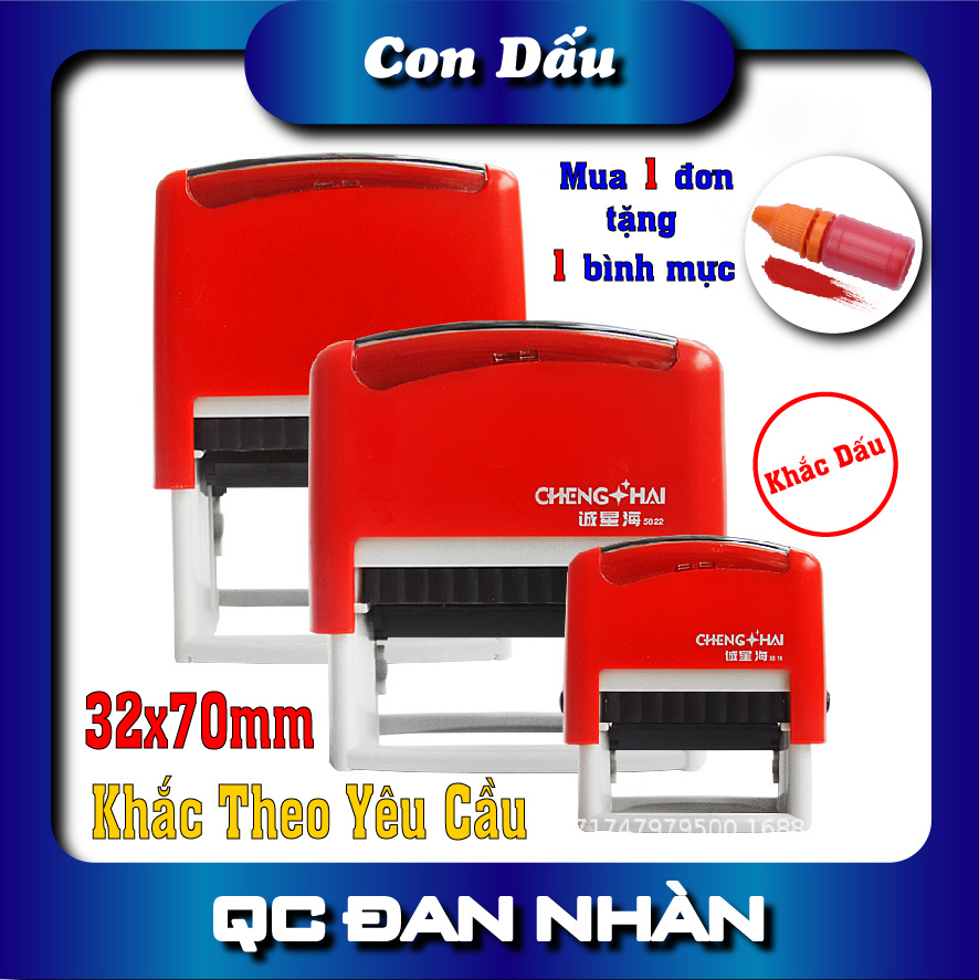 Con dấu đóng mộc, con dấu tên chữ ký KHẮC THEO YÊU CẦU 30x65 mm