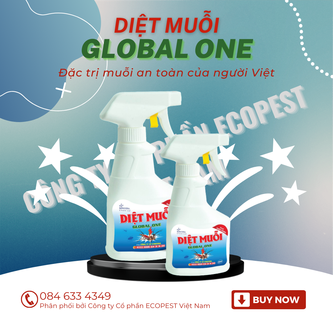 Diệt muỗi global one - sản phẩm xua đuổi muỗi dùng trong gia dụng và y tế