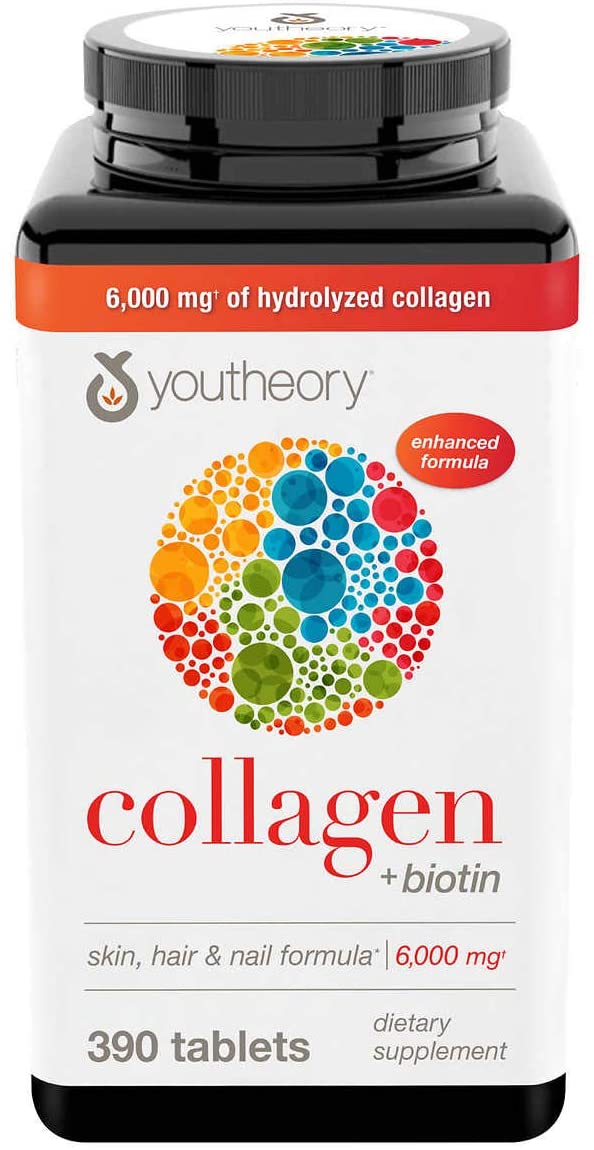 Viên uống đẹp da Collagen Youtheory Type 1 2 & 3 390 viên của Mỹ