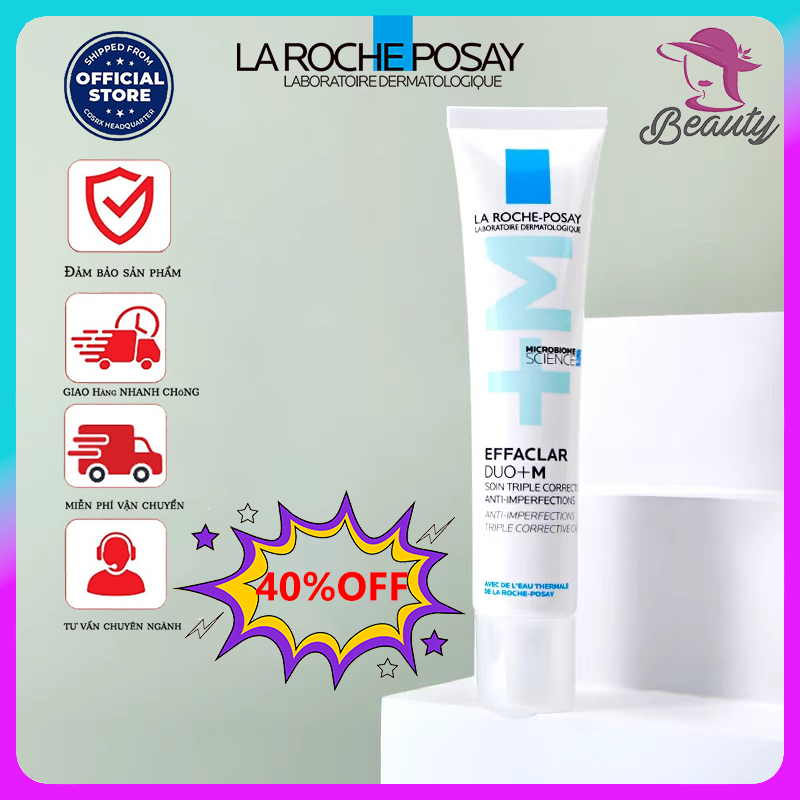 Kem Dưỡng La Roche-Posay Giảm Mụn Hiệu Quả Effaclar Duo+ M Hasaki Giảm Mụn, Mờ Thâm
