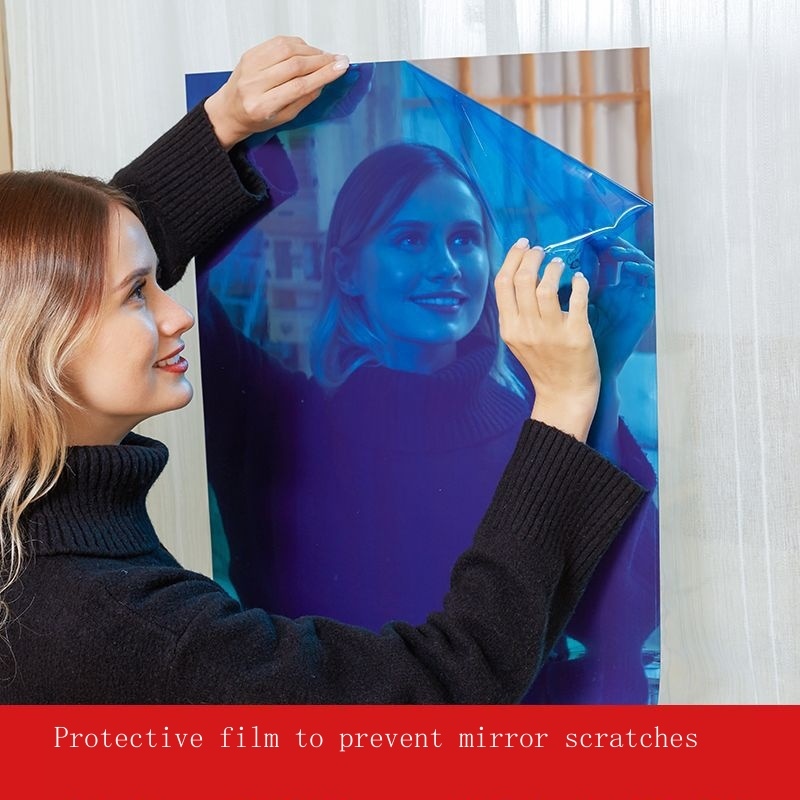 50x150cm không vỡ gương hd gương dán tường tự dính miếng dán gương mềm lát gương làm méo gương giấy dán tường