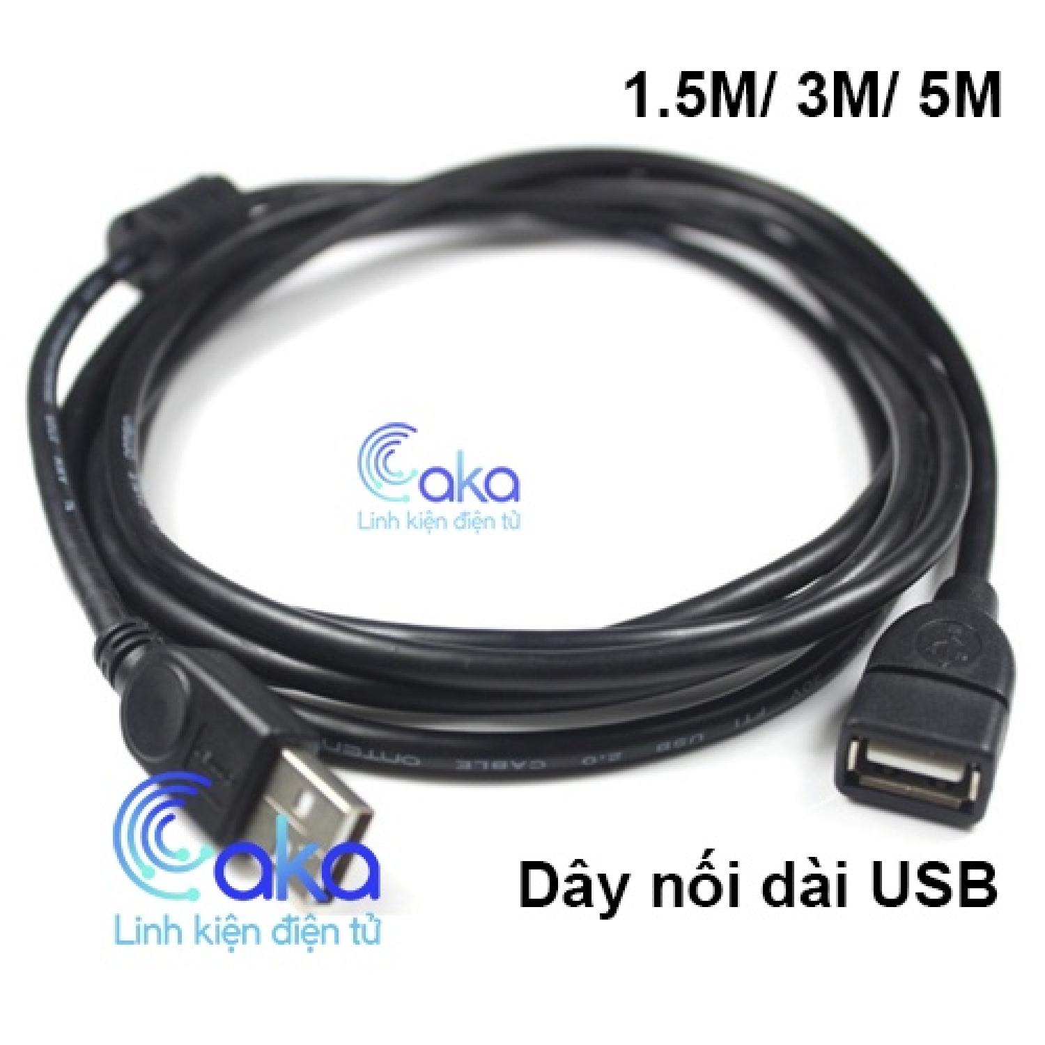 Dây nối dài usb, cáp nối dài usb 1.5m/3m/5m giá tốt