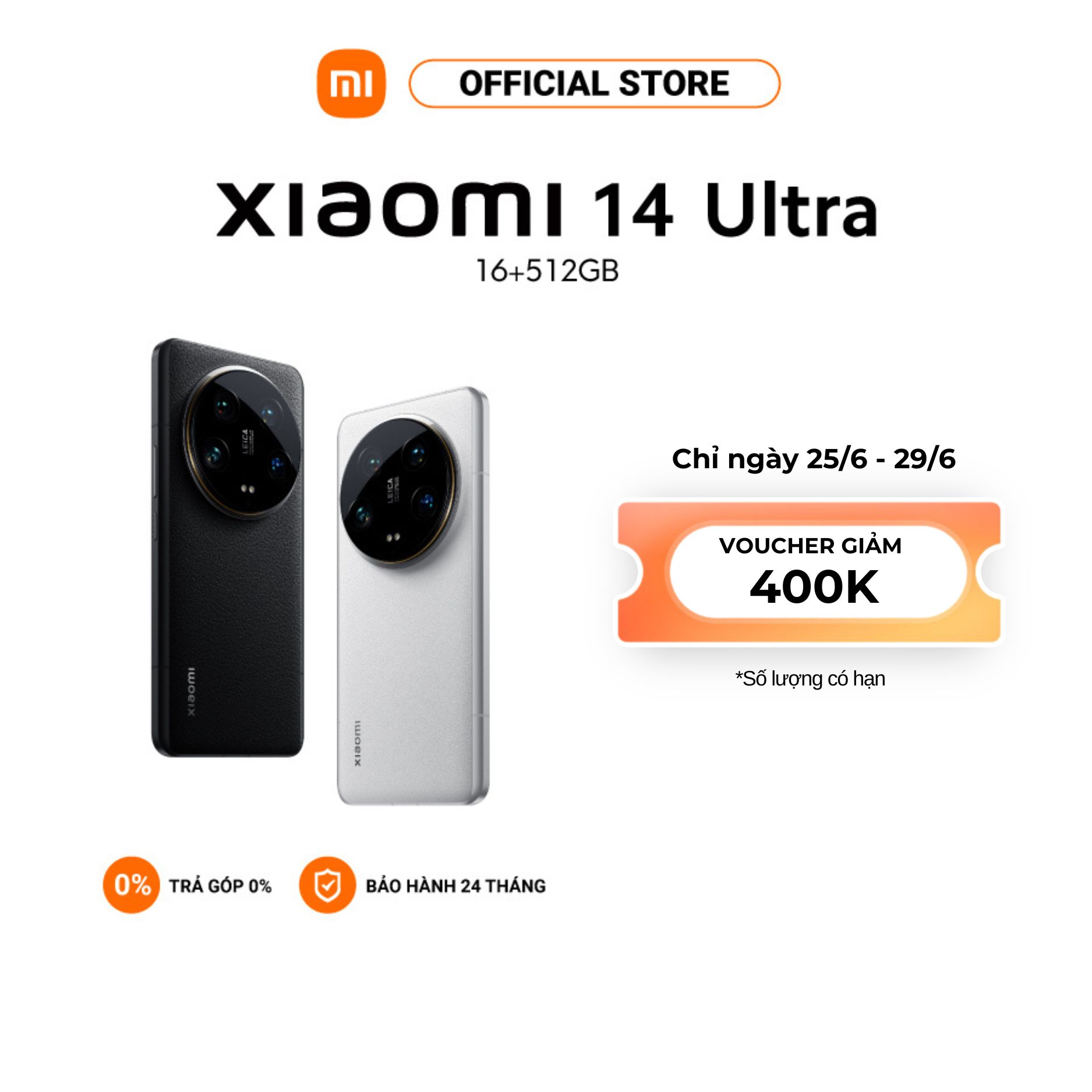 Điện thoại thông minh Xiaomi 14 Ultra (16+512GB)
