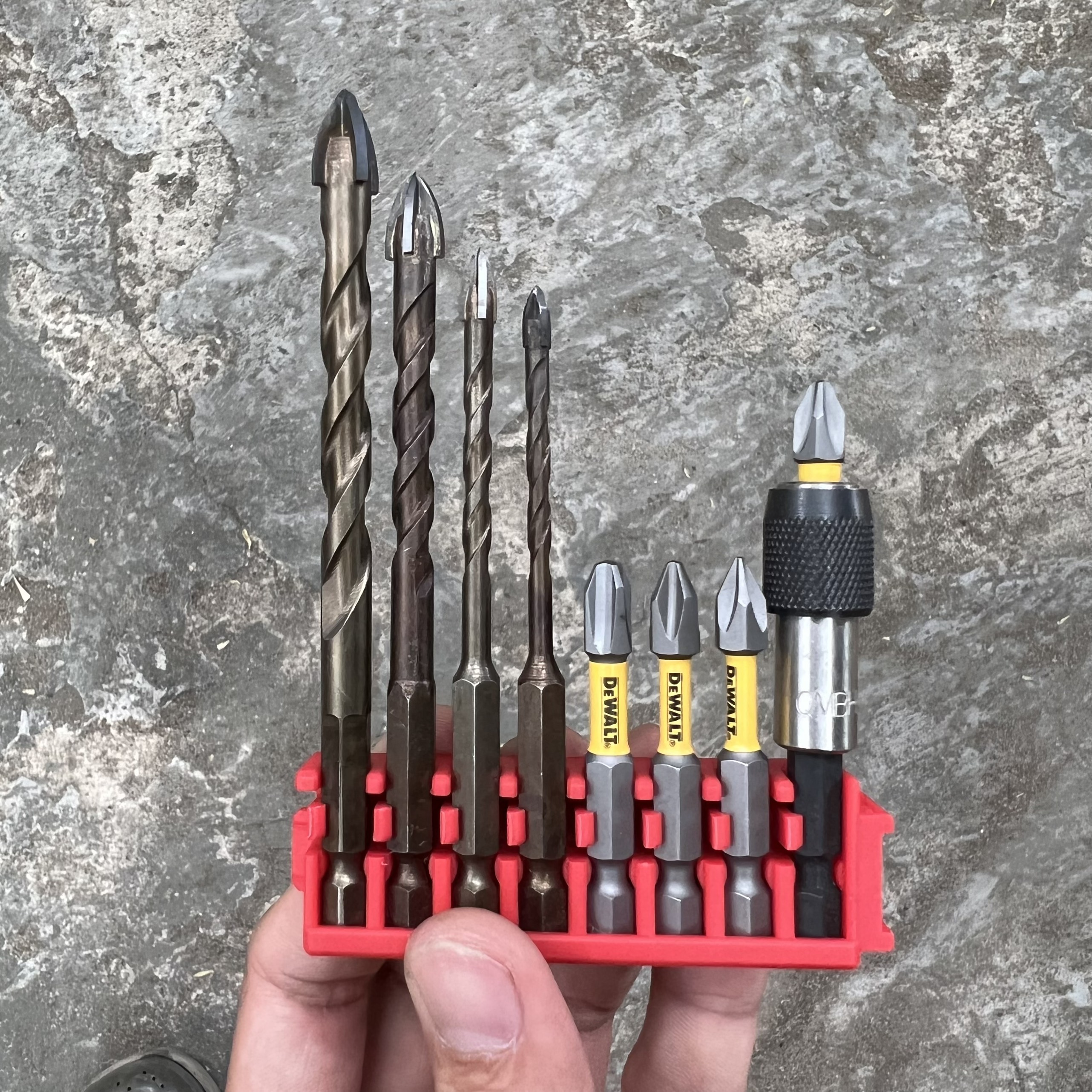 Combo mũi khoan 4 cạnh hỏa tiễn, mũi khoan đa năng - mũi vít