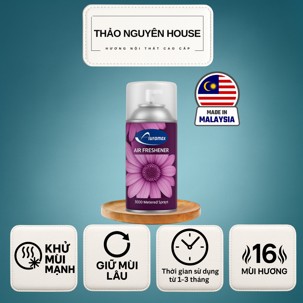  Nước hoa xịt thơm phòng Auramax 300ml hương CK  nước hoa CK  
