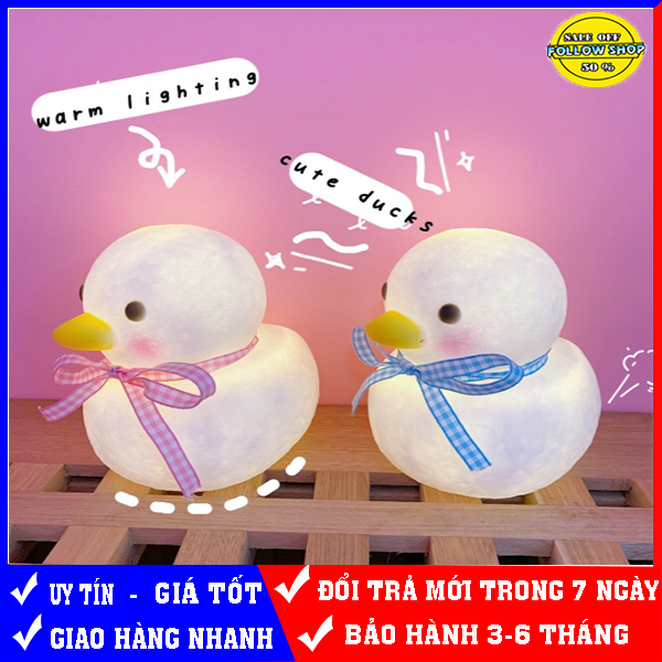 Đèn ngủ trang trí hình vịt con dễ thương lãng mạn