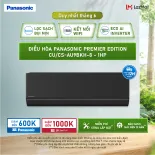 Điều hòa Panasonic Premier Edition CU/CS-AU9BKH-8 - 1HP - Một chiều - Lọc sạch không khí nanoeX - Wifi