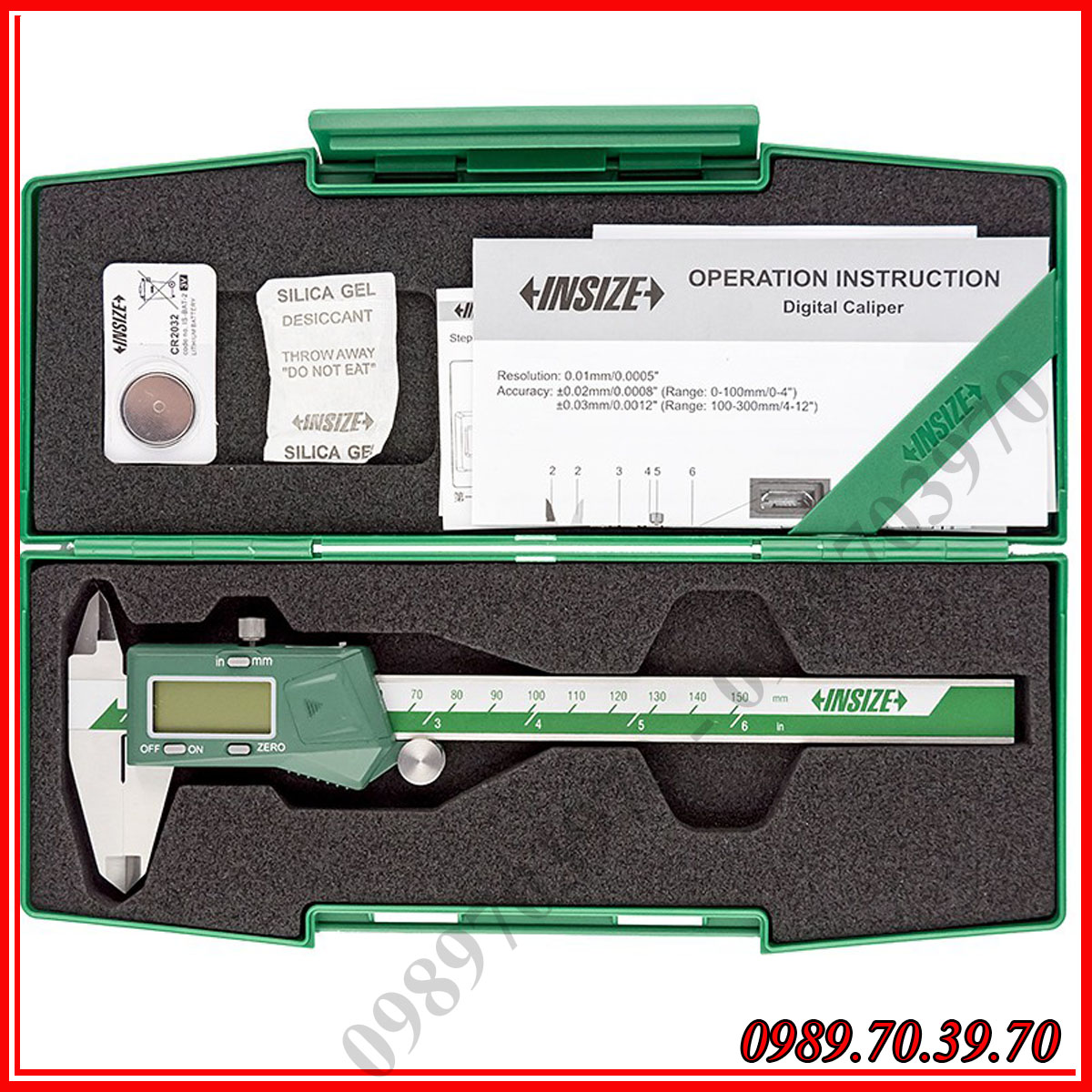 Thước kẹp, thước cặp điện tử 150mm Insize 1108-150 sử dụng chuyên dụng trong CNC độ chính xác cao - CNCshop