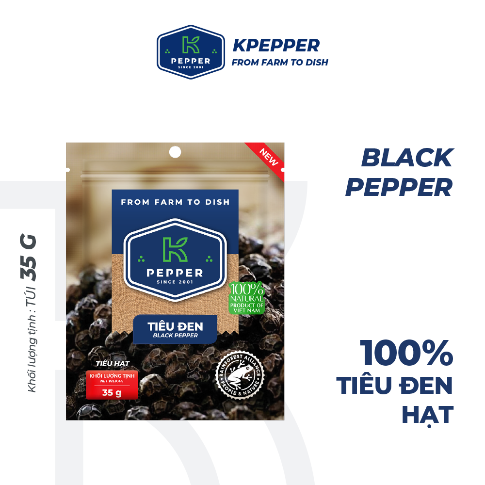 Tiêu đen hạt k pepper 35g kphucsinh - hàng chính hãng