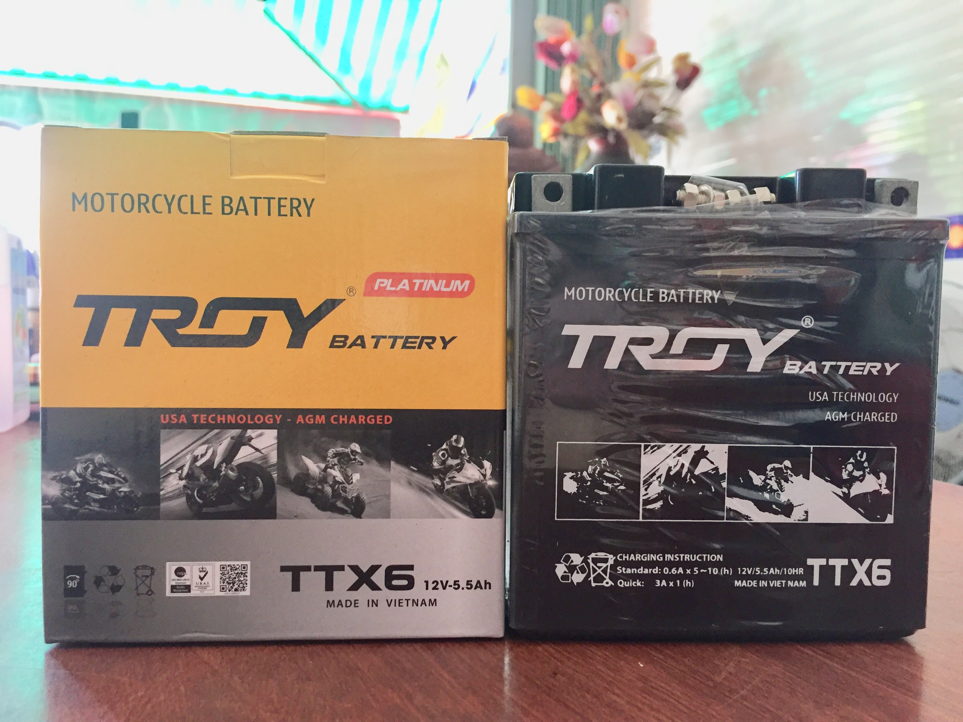 Ắc quy troy ttx6 12v