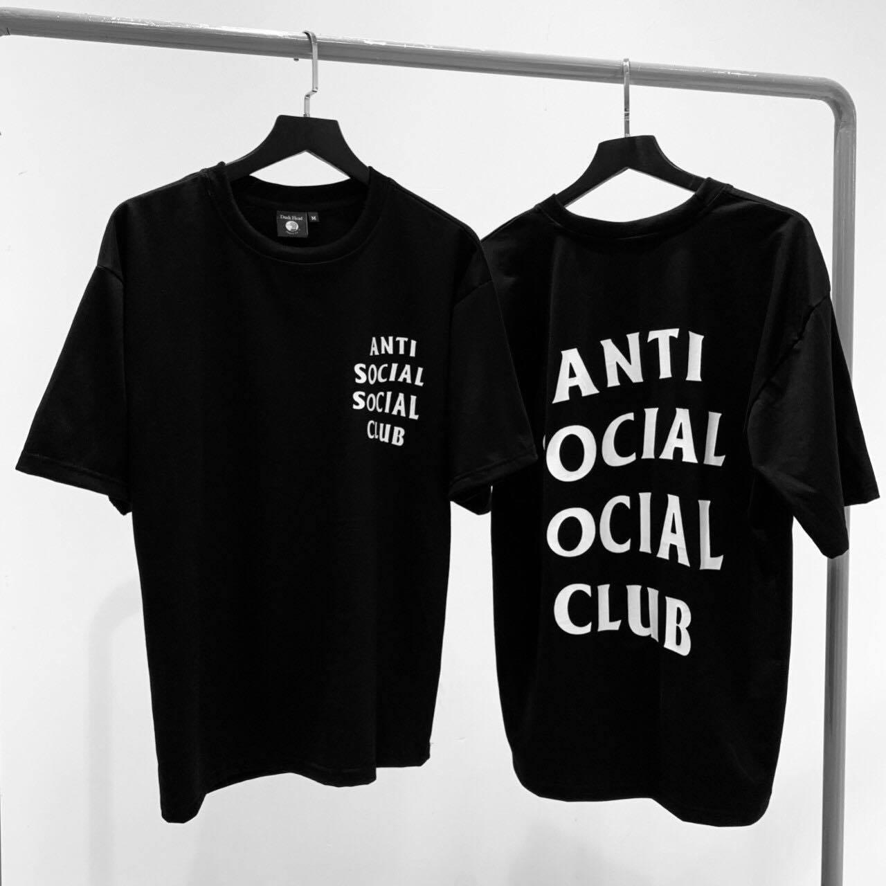 Áo thun tay lỡ form rộng anti social unisex - Áo thun nam nữ cặp đôi Hàn Quốc cổ tròn thời trang oversize - Valu Store