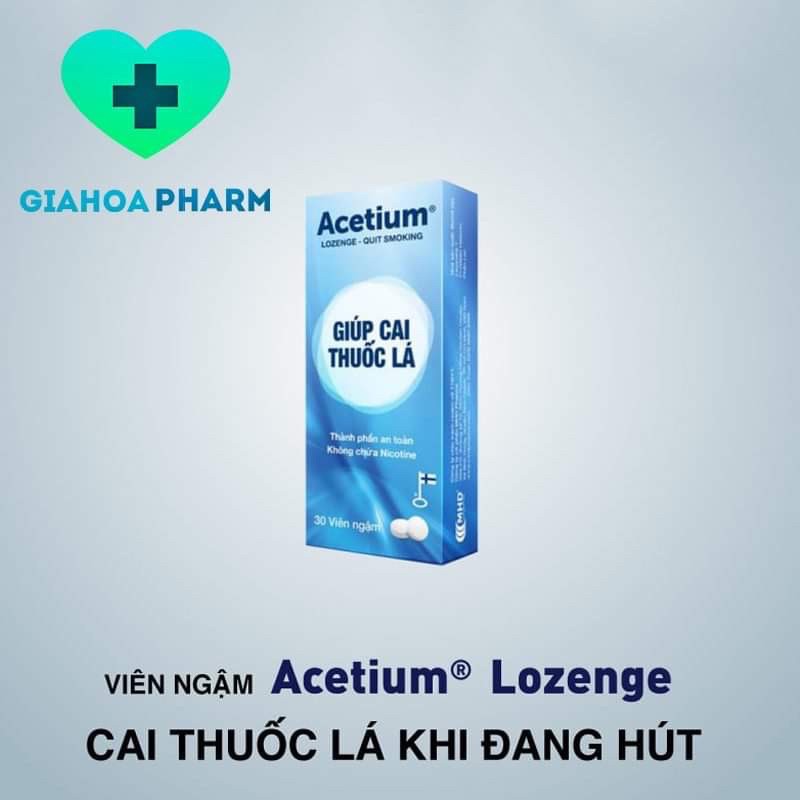 Viên ngậm giúp cai thuốc hiệu quả Acetium