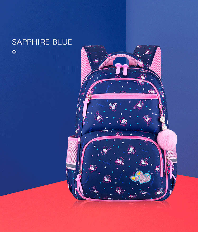 [SIÊU SALE] Balo học sinh từ lớp 3 đến lớp 9 Phong cách mới Hàn Quốc dễ thương schoolbag Học sinh Tiểu học, Trung Học Bé Gái trẻ em Cao Cấp chống bung tróc Ba lô có phản quang mặt lưng êm