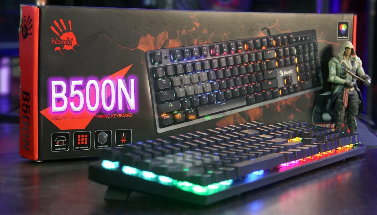 [Chính hãng] Bàn phím bán cơ Marvo PubG RG SW Blue BLOODY B500N KEYBOARD đèn LED 7 màu RGB/ Bàn phím Led G21 siêu đẹp  - VPMAX
