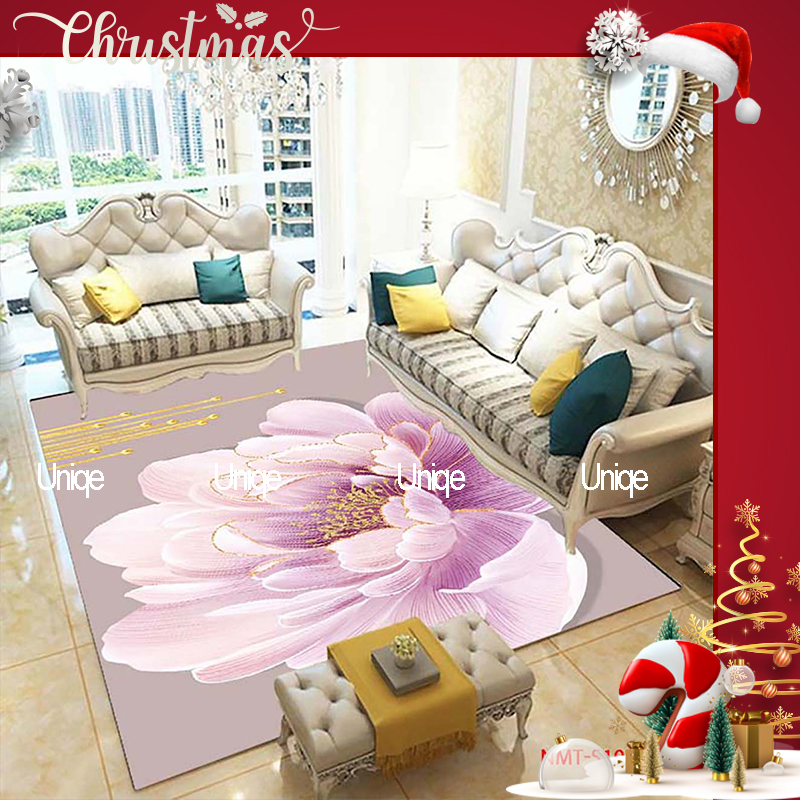 Thảm bali trải sàn với công nghệ in 3d cao cấp, thảm sofa phòng khách