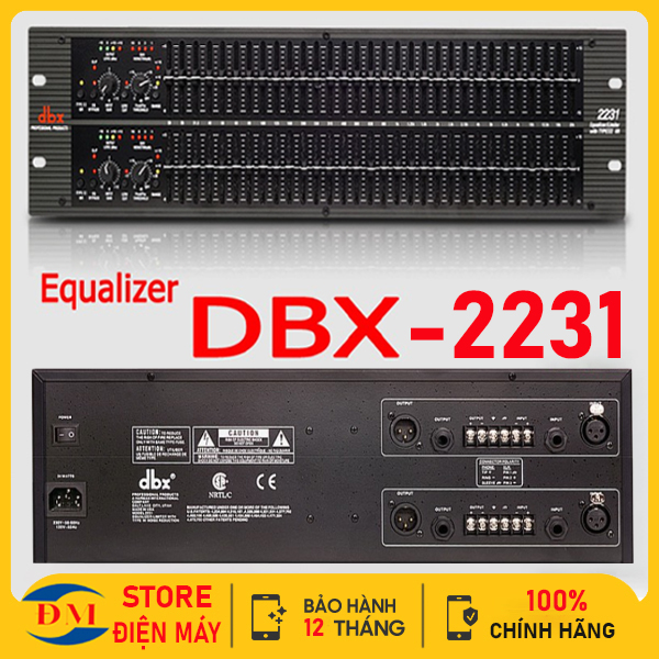 Lọc Xì Âm Thanh Equalizer DBX 231 Hàng Nhập Khẩu   -Lọc Tiếng Cao Cấp, Bộ Chỉnh Âm Chuyên Nghiệp, Lọ